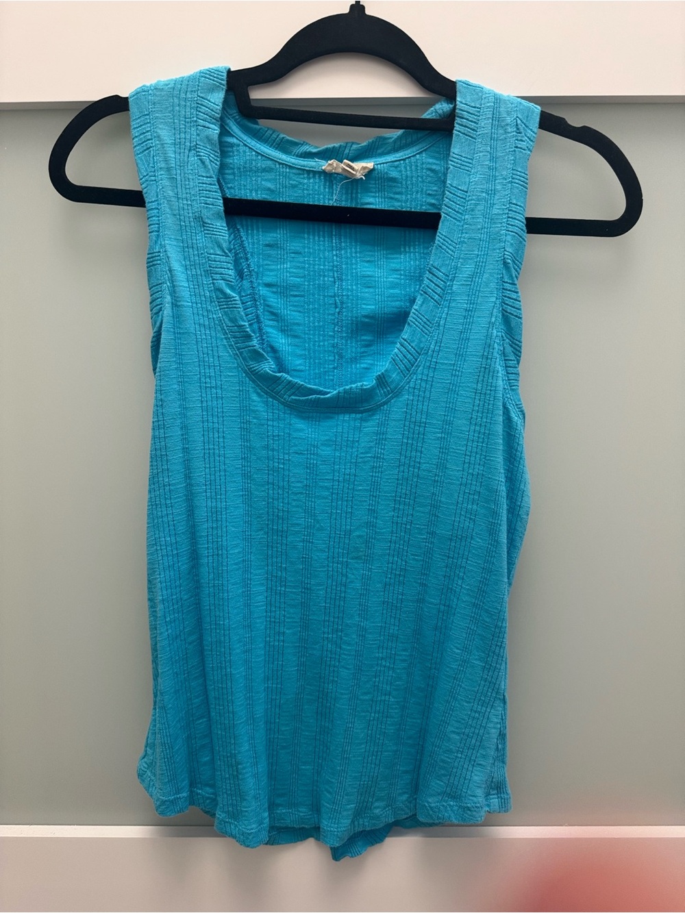 Pilcro Turquoise Blue Scoop Neck Tank